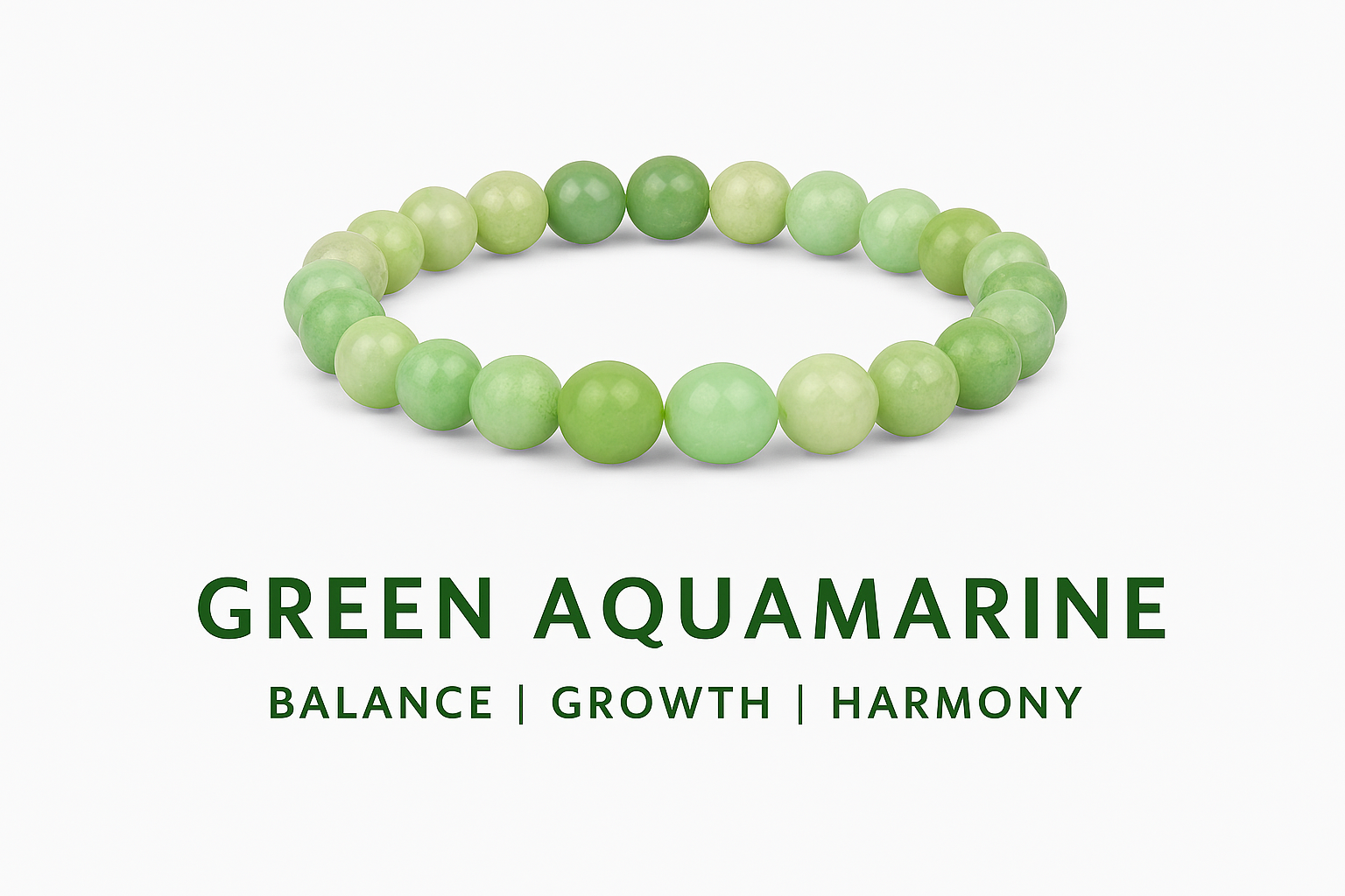 Green Aquamarine Bracelet